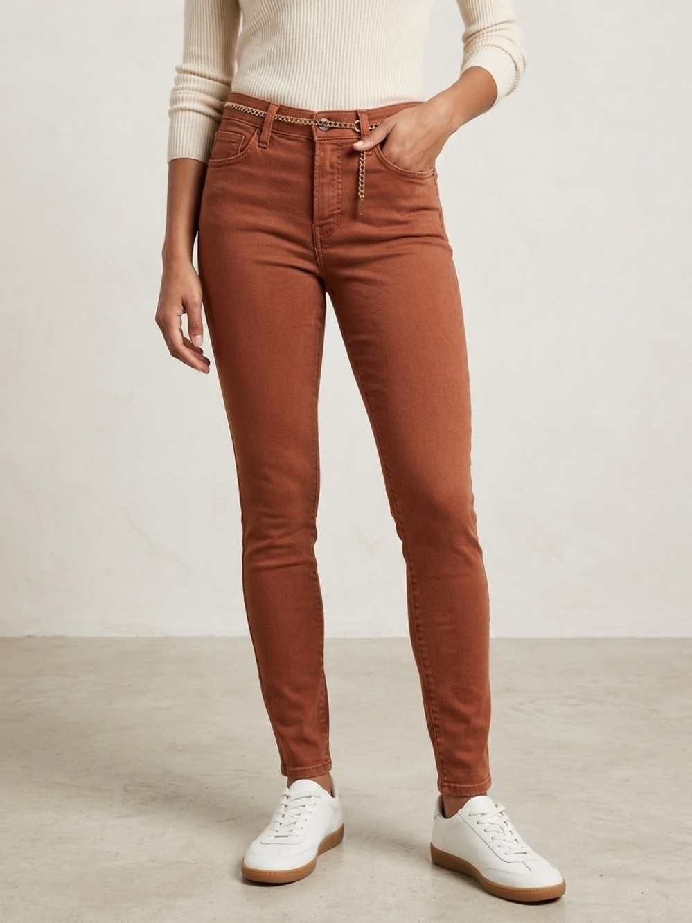 J Brand Skinny Terracotta Mid Rise Ankle Jeans 25.